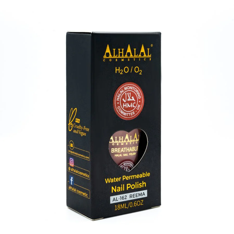 Alhalal AL-162 REEMA Halal Atmungsaktiver Nagellack Beige | alkoholfrei & vegan
