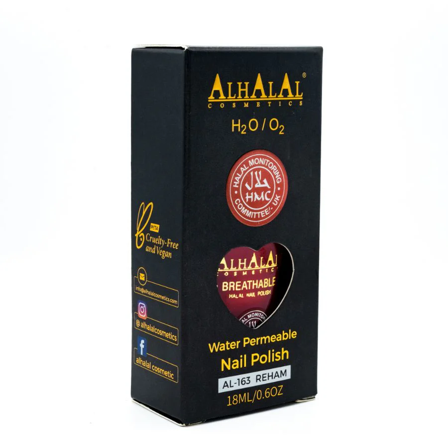 Alhalal AL-163 REEMA Halal Atmungsaktiver Nagellack Rot | alkoholfrei & vegan