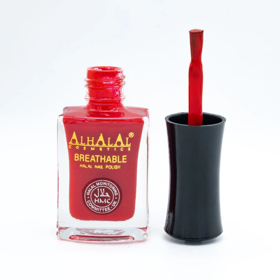 Alhalal AL-163 REEMA Halal Atmungsaktiver Nagellack Rot | alkoholfrei & vegan