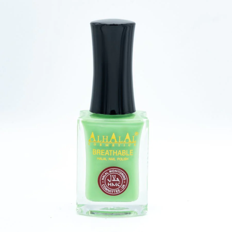 Alhalal AL-166 FAJAR Halal Atmungsaktiver Nagellack Grün | alkoholfrei & vegan