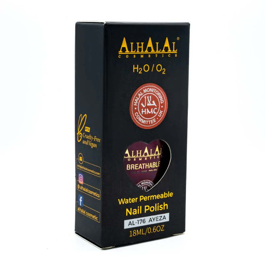 Alhalal AL-176 AYEZA Halal Atmungsaktiver Nagellack Rot | alkoholfrei & vegan