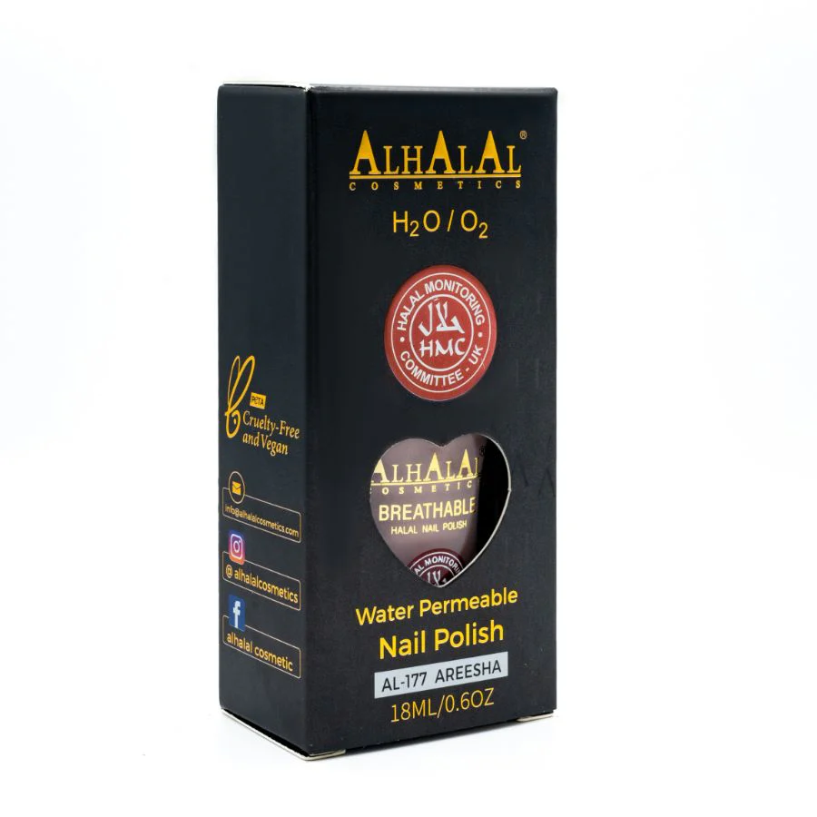 Alhalal AL-177 AREESHA Halal Atmungsaktiver Nagellack Rosa | alkoholfrei & vegan