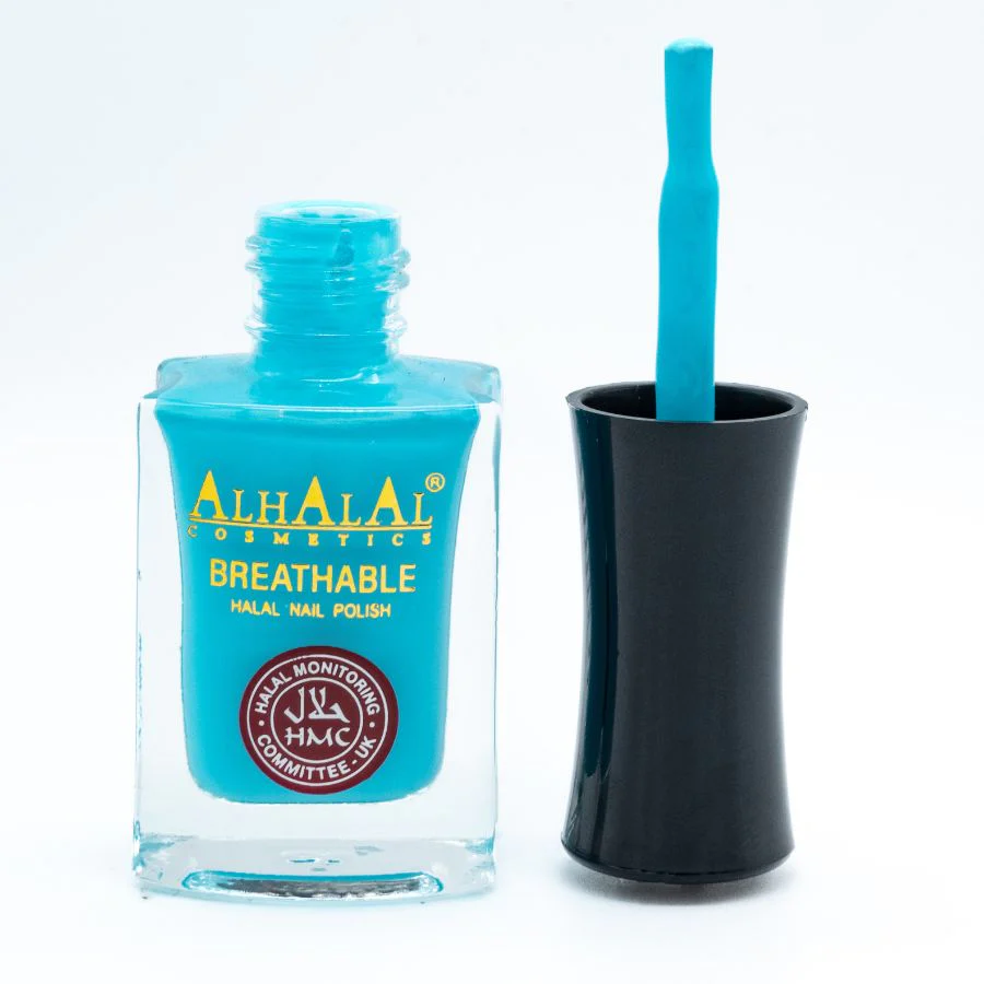 Alhalal AL-178 MARIA Halal Atmungsaktiver Nagellack Blau | alkoholfrei & vegan