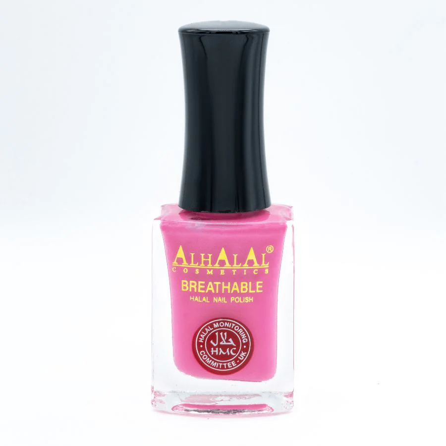 Alhalal AL-180 HUDA Halal Atmungsaktiver Nagellack Pink alkoholfrei und vegan