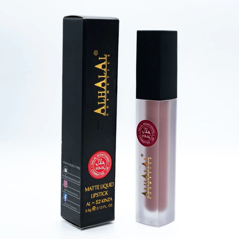 Alhalal AL-52 KINZA Halal Lippenstift Nude | flüssig, matt, vegan, alkoholfrei & HMC-zertifiziert