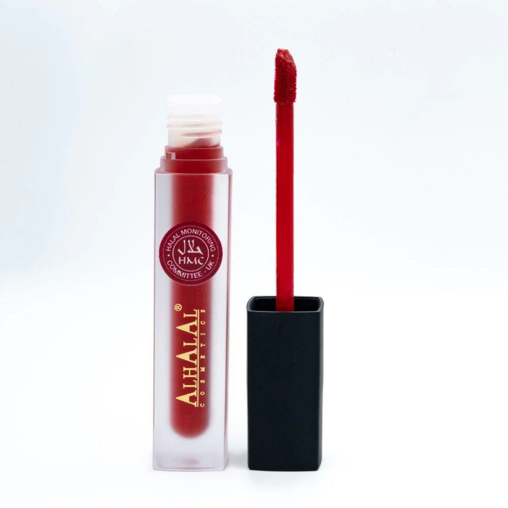Alhalal AL-53 RUBINA Halal Lippenstift Feuerrot | flüssig, matt, vegan, alkoholfrei & HMC-zertifiziert