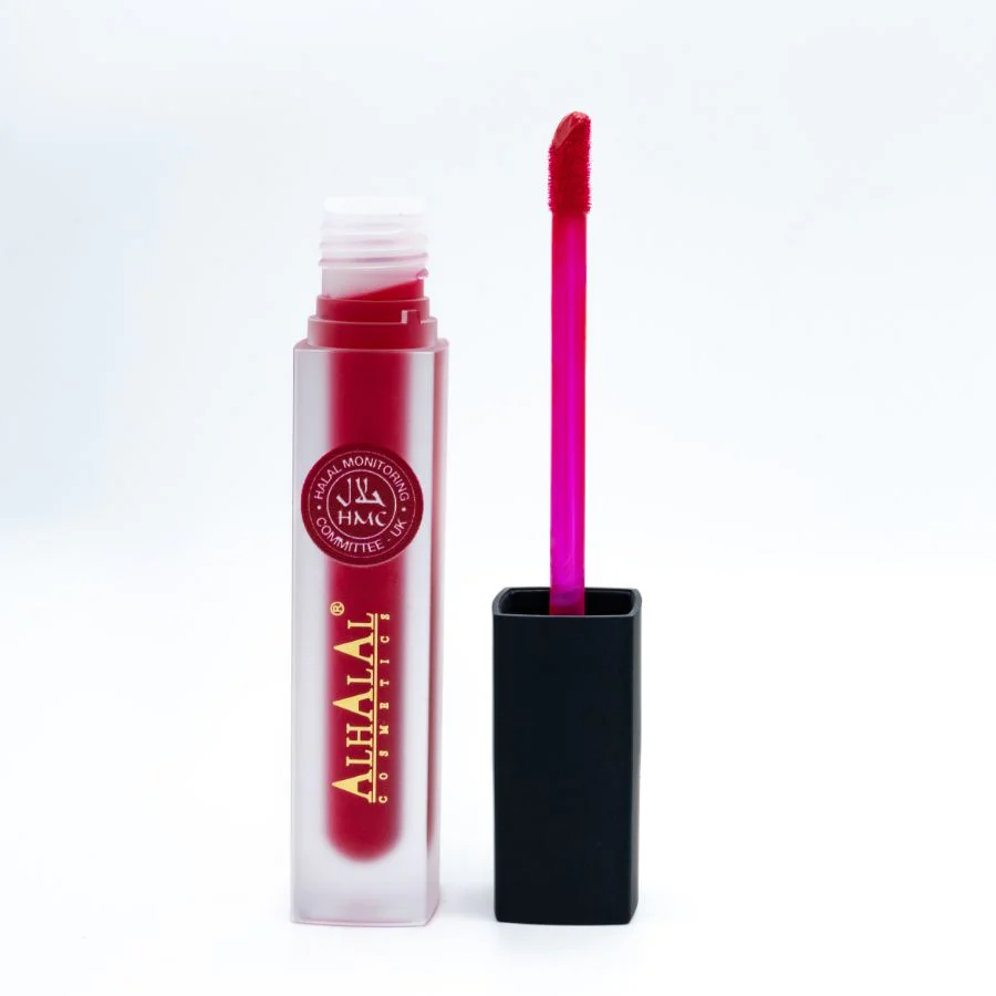 Alhalal AL-55 SEHRISH Halal Lippenstift Rot | flüssig, matt, vegan, alkoholfrei & HMC-zertifiziert