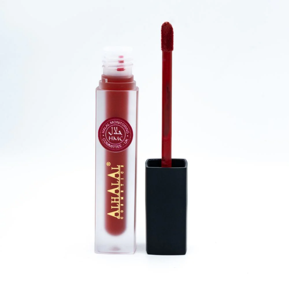 Alhalal AL-64 HANIA Lippenstift Rot | flüssig, matt, vegan, alkoholfrei & HMC-zertifiziert