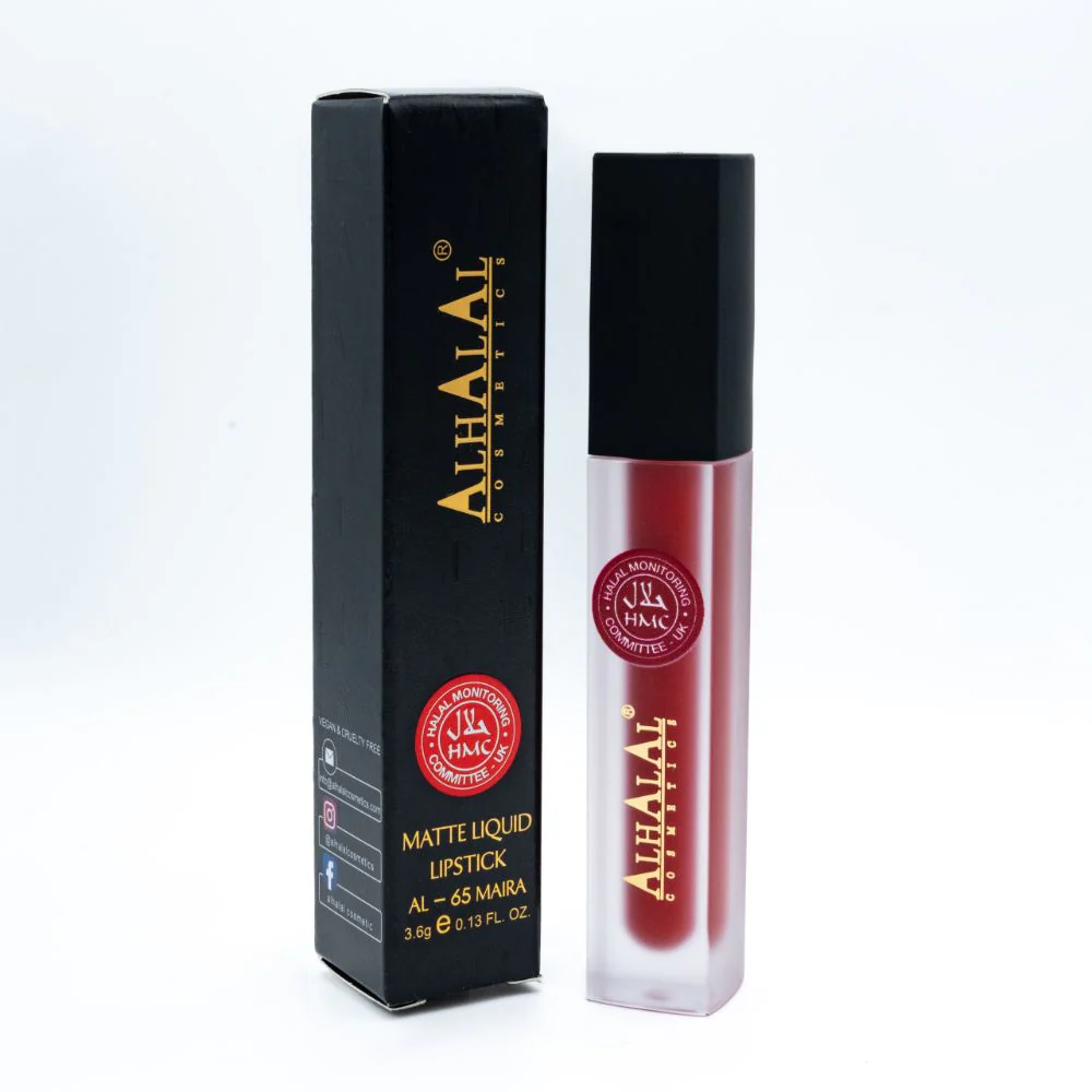 Alhalal AL-65 MARIA Lippenstift Rot | flüssig, matt, vegan, alkoholfrei & HMC-zertifiziert
