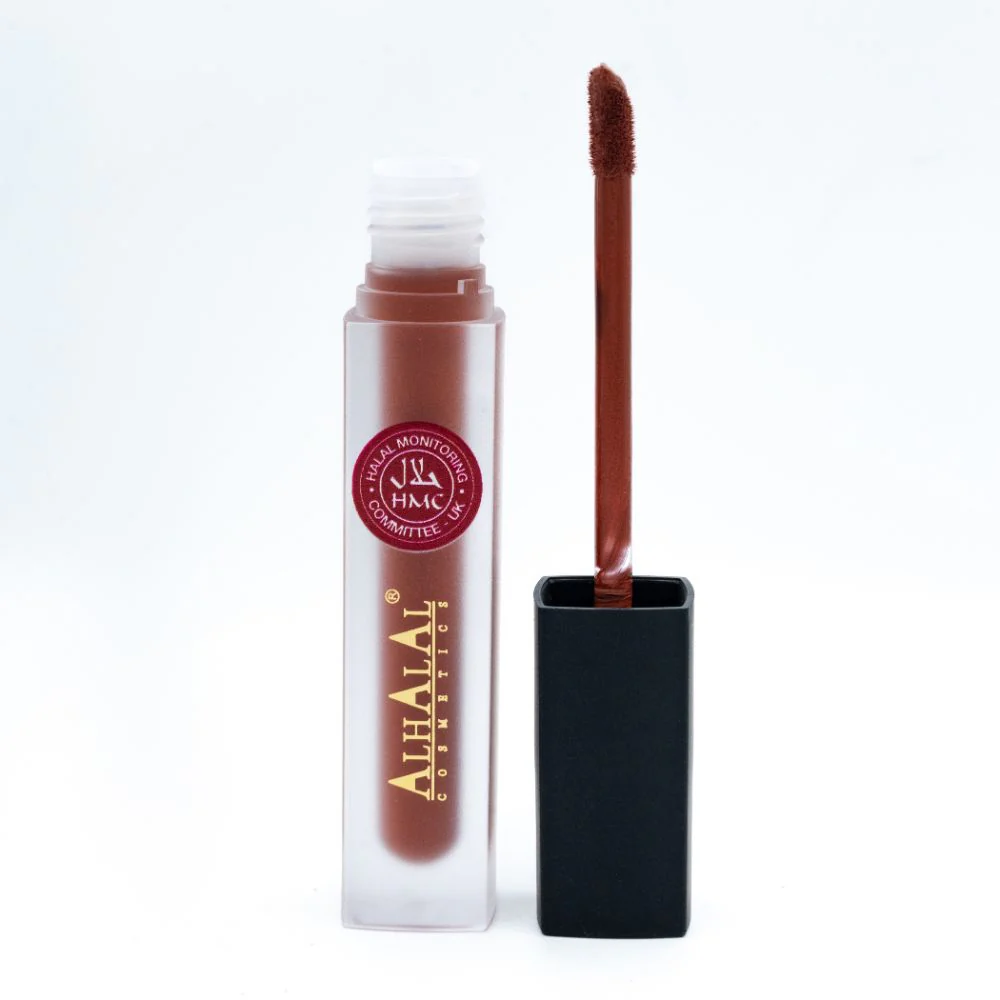 Alhalal AL-67 HAMNA Lippenstift Nude | flüssig, matt, vegan, alkoholfrei & HMC-zertifiziert