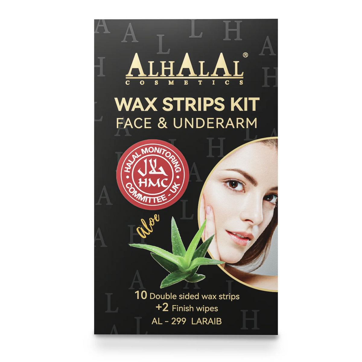 Alhalal AL-299 LARAIB Kaltwachsstreifen Gesicht & Achsel
