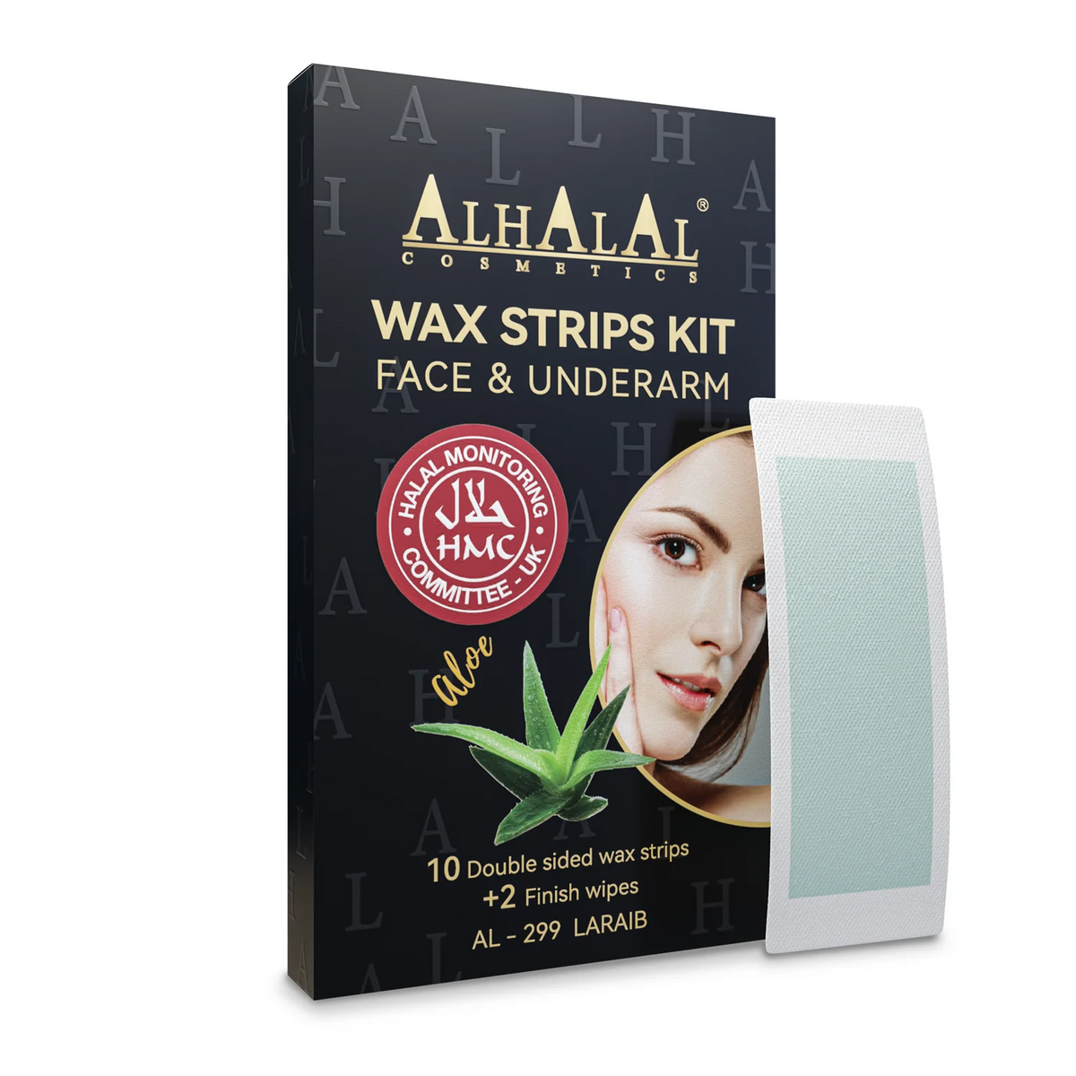 Alhalal AL-299 LARAIB Kaltwachsstreifen Gesicht & Achsel